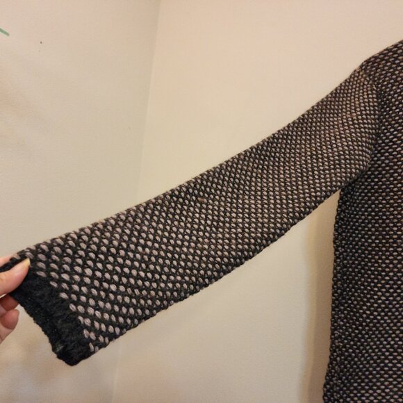 Vintage Tom Brian Wool Alpaca Blend Weave Knit Sweater Made Italy Unisex S/M - Picture 6 of 14